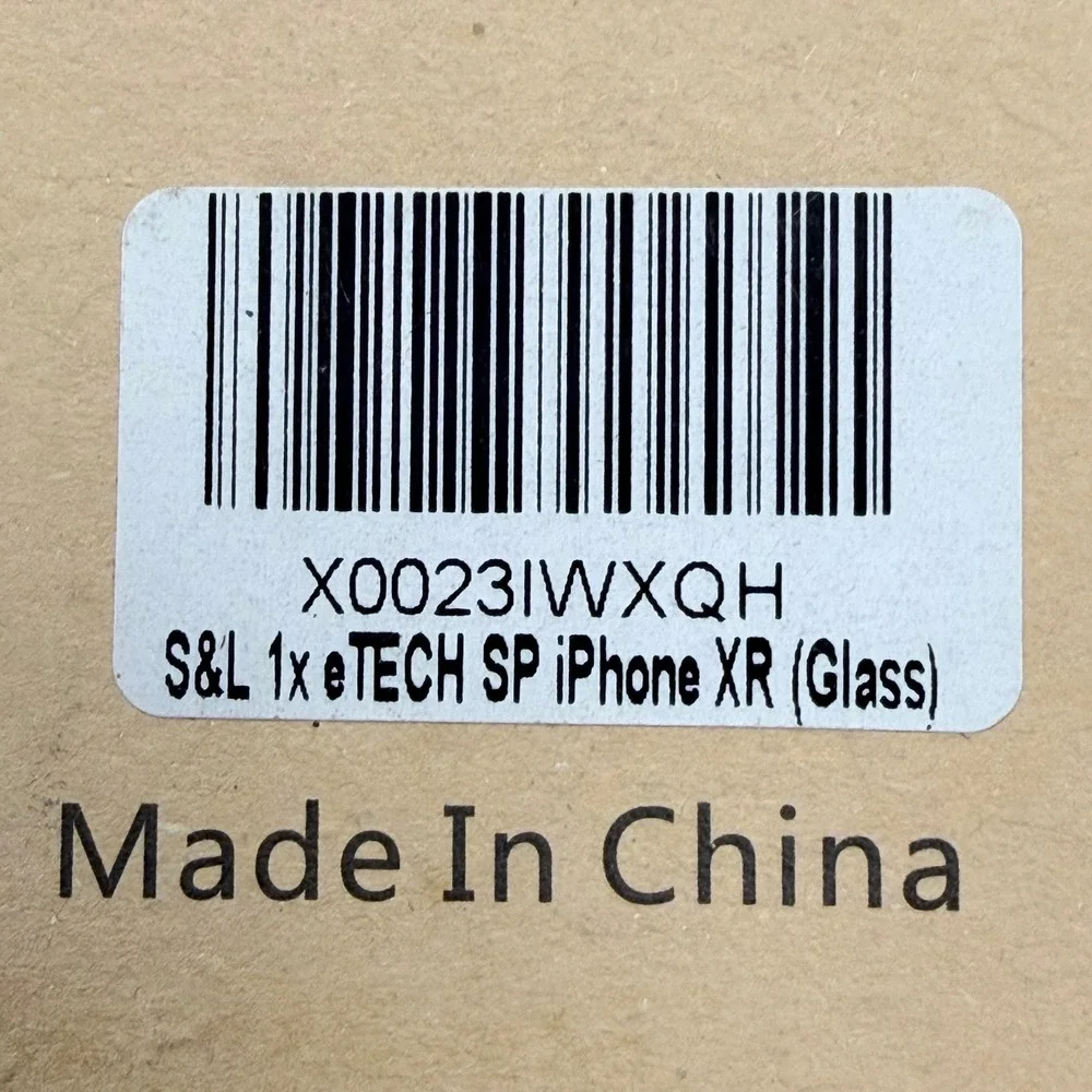 eTECH iPhone XR Tempered Glass Screen Protector 9H Hardness with Alignment Frame